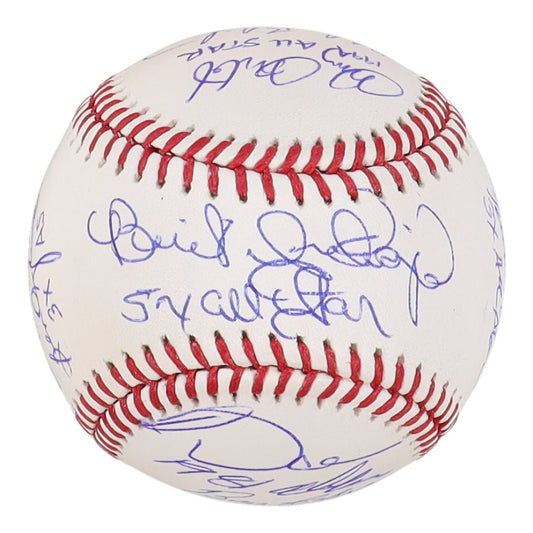 All-Star OML Baseball Signed By (10) With Bill Madlock, Benito Santiago, Doug Drabek, Jeff Burroughs With All-Star Inscriptions (JSA) - Price Is Right Miami