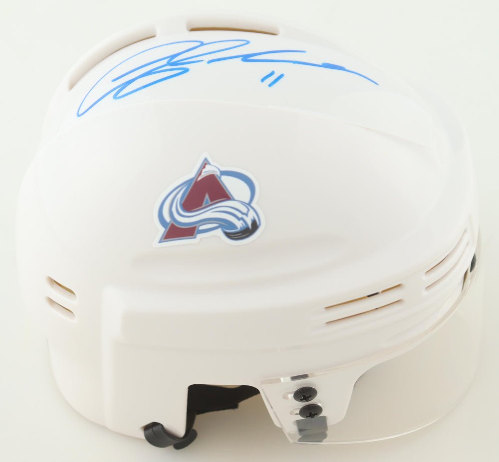 Andrew Cogliano Signed Avalanche Mini Helmet (JSA) (view 3)
