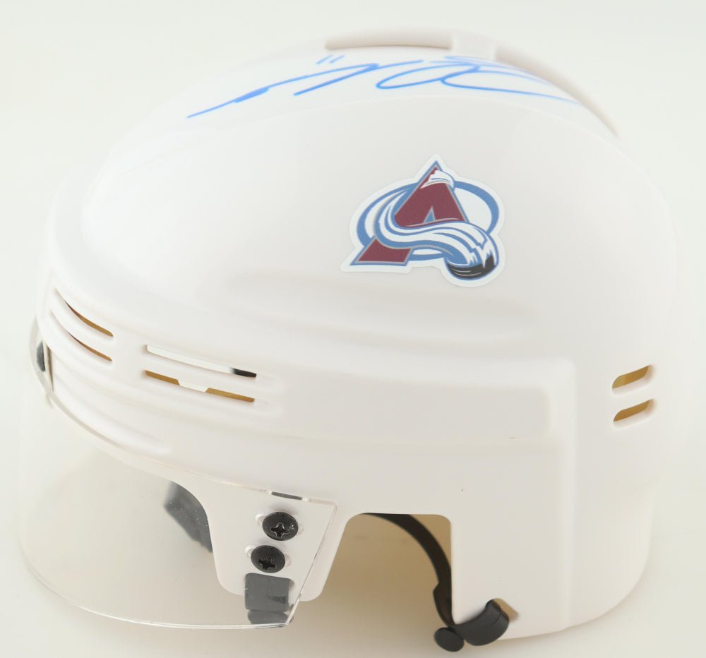 Andrew Cogliano Signed Avalanche Mini Helmet (JSA) (view 2)