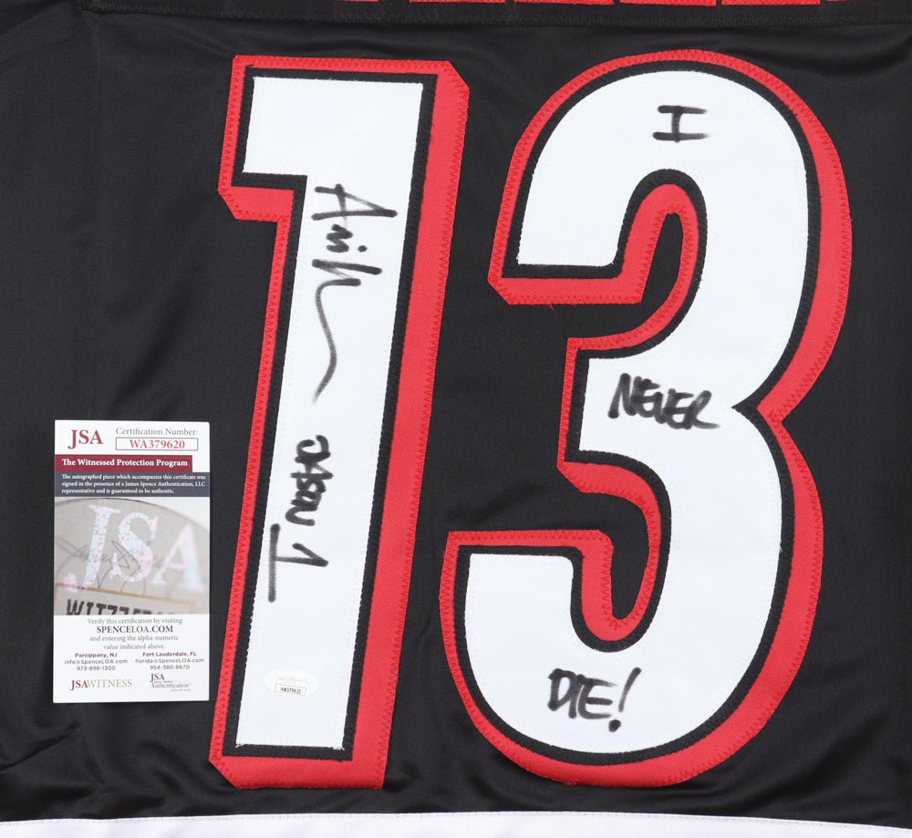 Ari Lehman Signed Jersey Inscribed "Jason 1" & "I Never Die!" (JSA) (view 2)