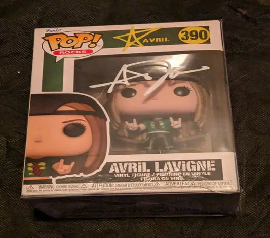 Avril Lavigne autographed Funko Pop figure 390 with COA 137431 - Price Is Right Miami