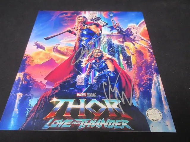 Bale & Hemsworth Signed 8x10 Photo SSC COA Marvel - Price Is Right Miami