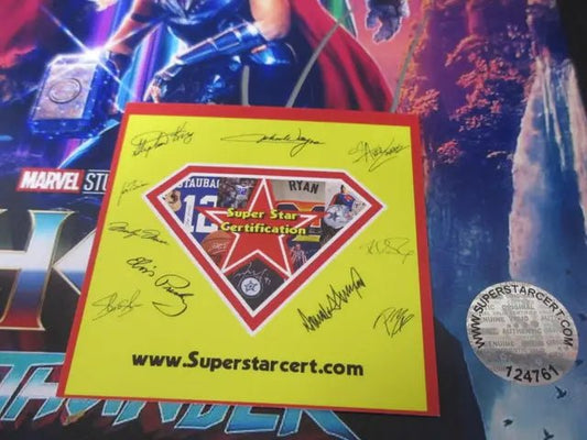 Bale & Hemsworth Signed 8x10 Photo SSC COA Marvel - Price Is Right Miami