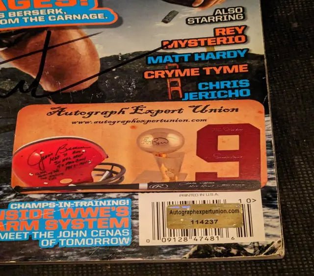 Batista Signed WWE Magazine, Autographed Memorabilia