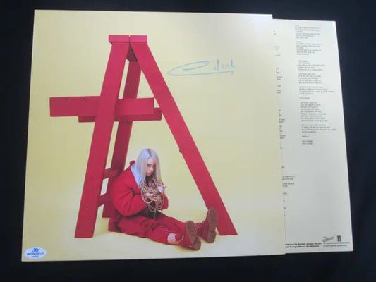 BILLIE EILISH SIGNED DON'T SMILE AT ME LP VINYL RECORD ALBUM AUTOGRAPHED COA 400027 - Price Is Right Miami