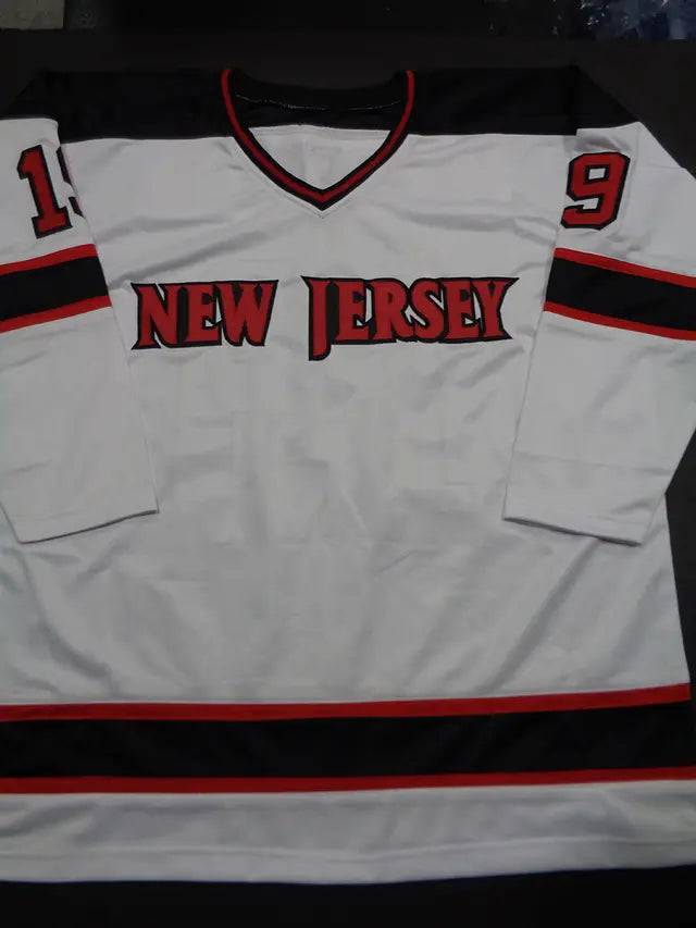 Bobby Carpenter New Jersey Devils Autographed & Inscribed Custom Hockey Style Jersey JSA W coa - Price Is Right Miami