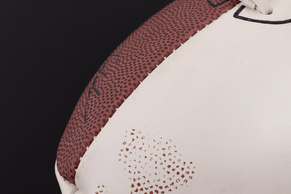 Boomer Esiason & Michael Lewis Signed SB XXXVII Football (Beckett), Autographed Ball (view 5)