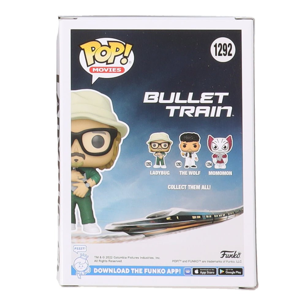 Brad Pitt Signed "Bullet Train" #1292 Ladybug Funko Pop! Vinyl Figure (Beckett) (view 3)