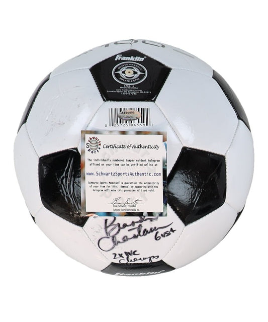 Brandi Chastain Signed Franklin Soccer Ball Inscribed "2x WC Champs" (Schwartz) - Price Is Right Miami