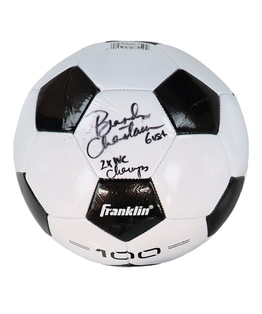 Brandi Chastain Signed Franklin Soccer Ball Inscribed "2x WC Champs" (Schwartz) - Price Is Right Miami