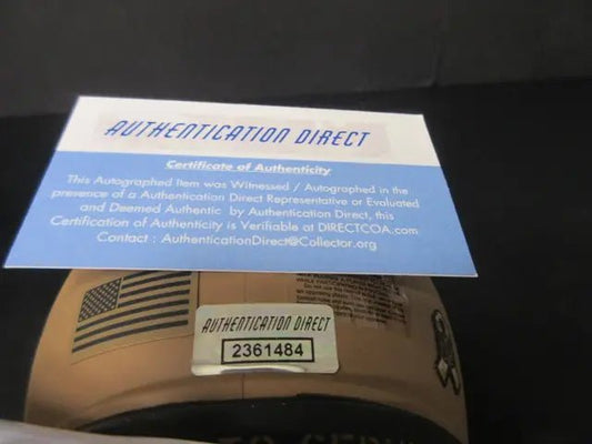 Brett Favre signed HOF Mini Helmet w/coa - Price Is Right Miami