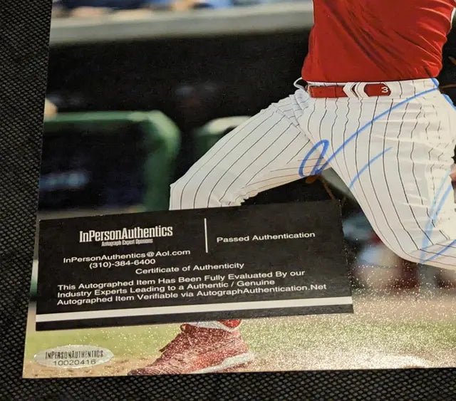 A Bryce Harper Philadelphia Phillies Rare Signed Autographed 8x10 Photo with COA - Price Is Right Miami