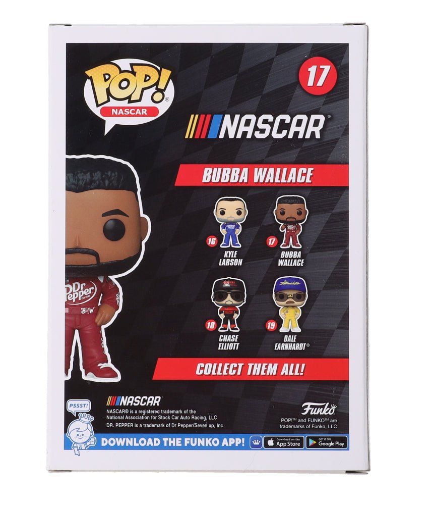 Bubba Wallace Jr. Signed NASCAR #17 Funko Pop! Vinyl Figure (Beckett) (view 2)