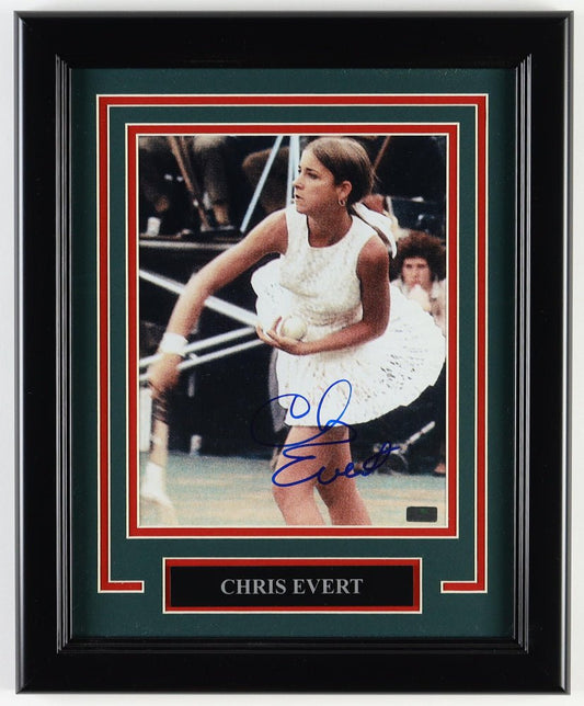 Chris Evert Signed Custom Framed Photo Display (Palm Beach) - Price Is Right Miami