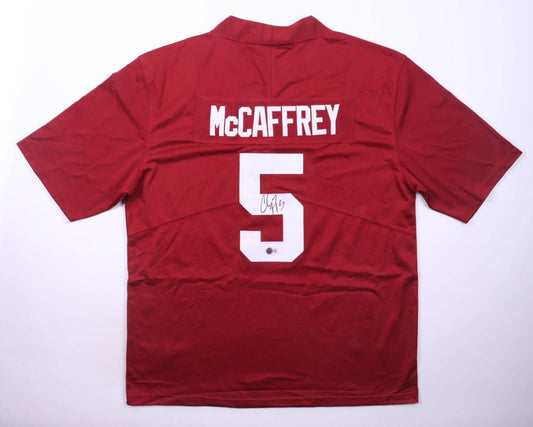 Christian McCaffrey Signed Jersey (PSA) Stanford Cardinal in XL - Price Is Right Miami