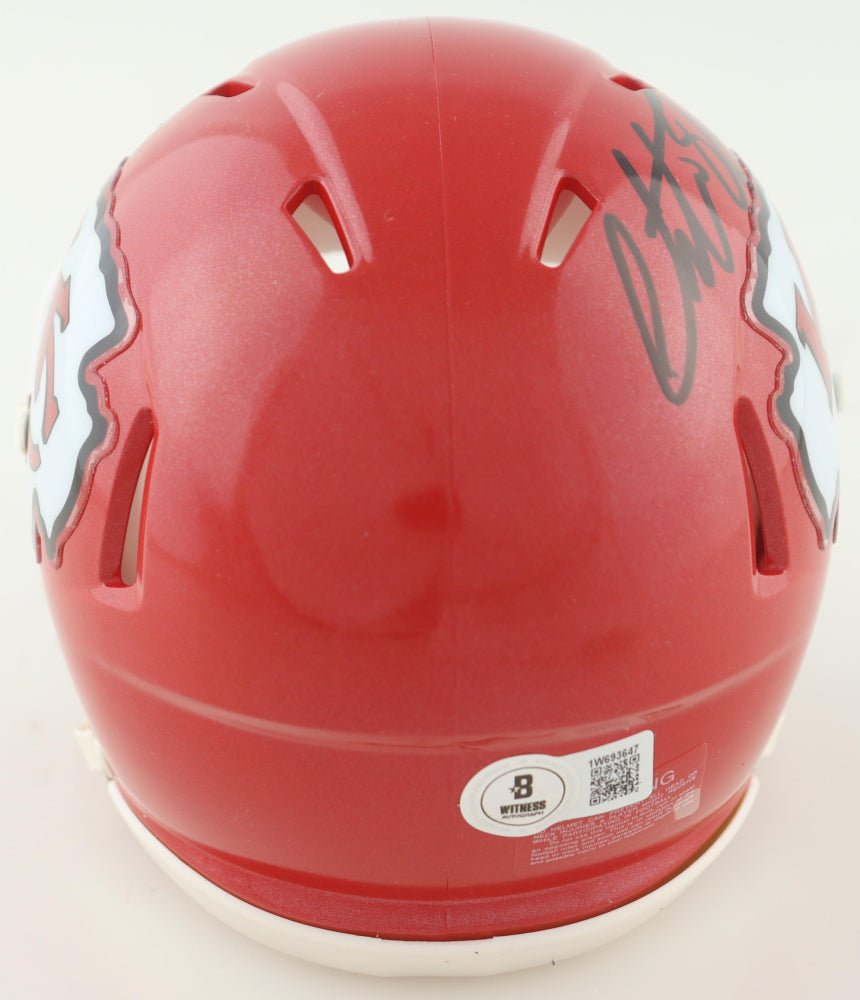 Christian Okoye Signed Chiefs Speed Mini Helmet (Beckett) (view 2)