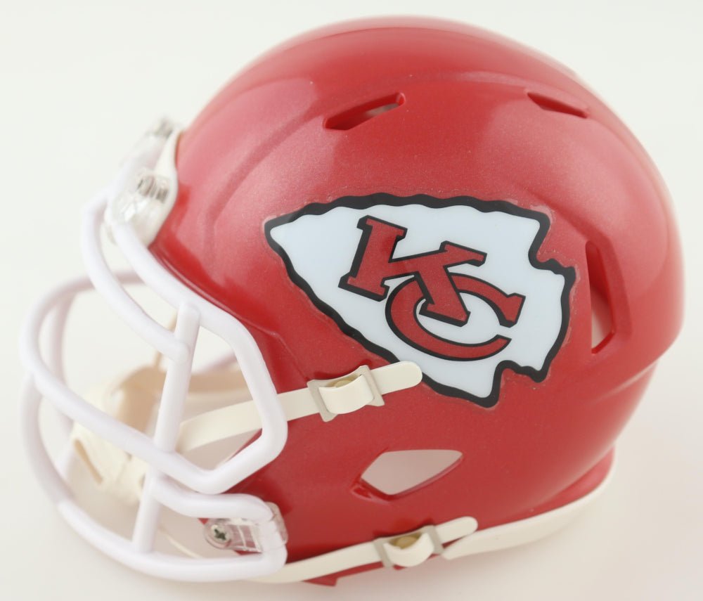 Christian Okoye Signed Chiefs Speed Mini Helmet (Beckett) (view 3)