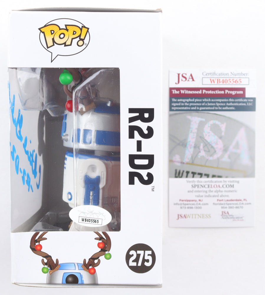 Christine Galey Signed "Star Wars" #275 R2-D2 Funko Pop! Bobble Head Vinyl Figure Inscribed "-R2-D2-" (JSA) (view 2)
