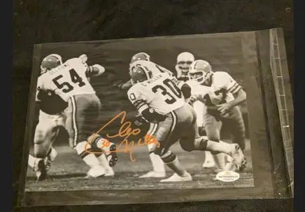 Cleo Miller Browns autographed 8x10 photo With Fivestar Grading COA/witnessed (view 2)