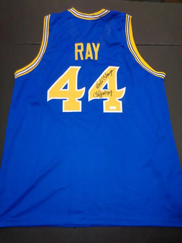 Clifford Ray Warriors Signed Inscribed Jersey (JSA COA)