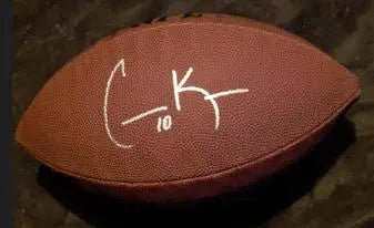 Cooper Kupp Signed Autographed Football with coa - Price Is Right Miami