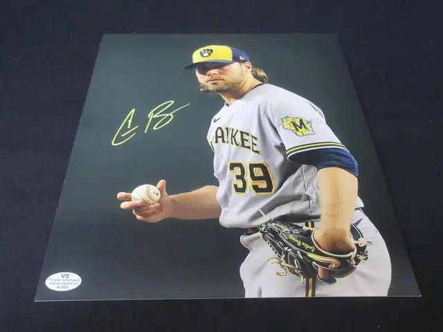 Corbin Burnes Signed Brewers 8x10 Photo (COA) (view 2)