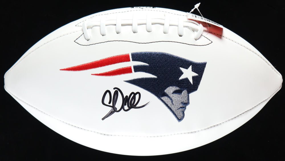 Corey Dillon Signed Patriots Logo Football (Beckett), Autographed Ball