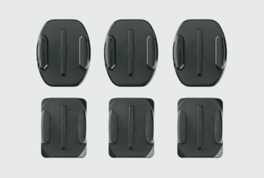 Curved + Flat Adhesive Mounts 3 Curved + 3 Flat Sticky GoPro Mounts - Price Is Right Miami