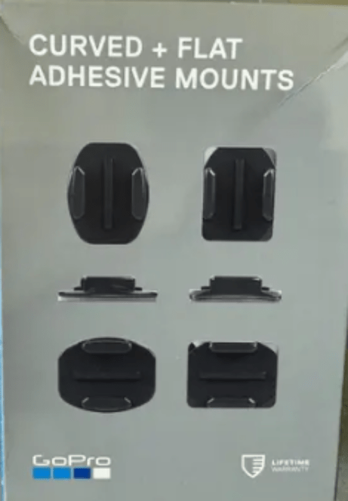Curved + Flat Adhesive Mounts 3 Curved + 3 Flat Sticky GoPro Mounts - Price Is Right Miami