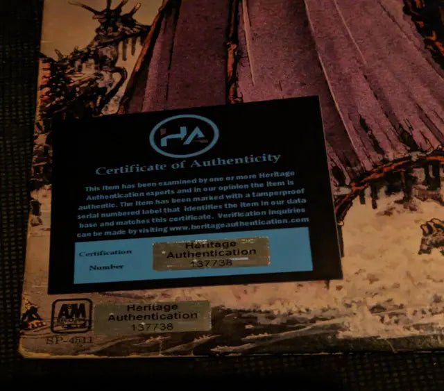 Dan Mccafferty & Pete Agnew Signed Record Album with COA 137738 - Price Is Right Miami