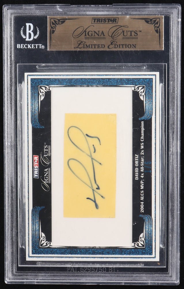 David Ortiz 2008 TriStar Signa Cuts Blue #NNO #1/5 (BGS), Sports Card