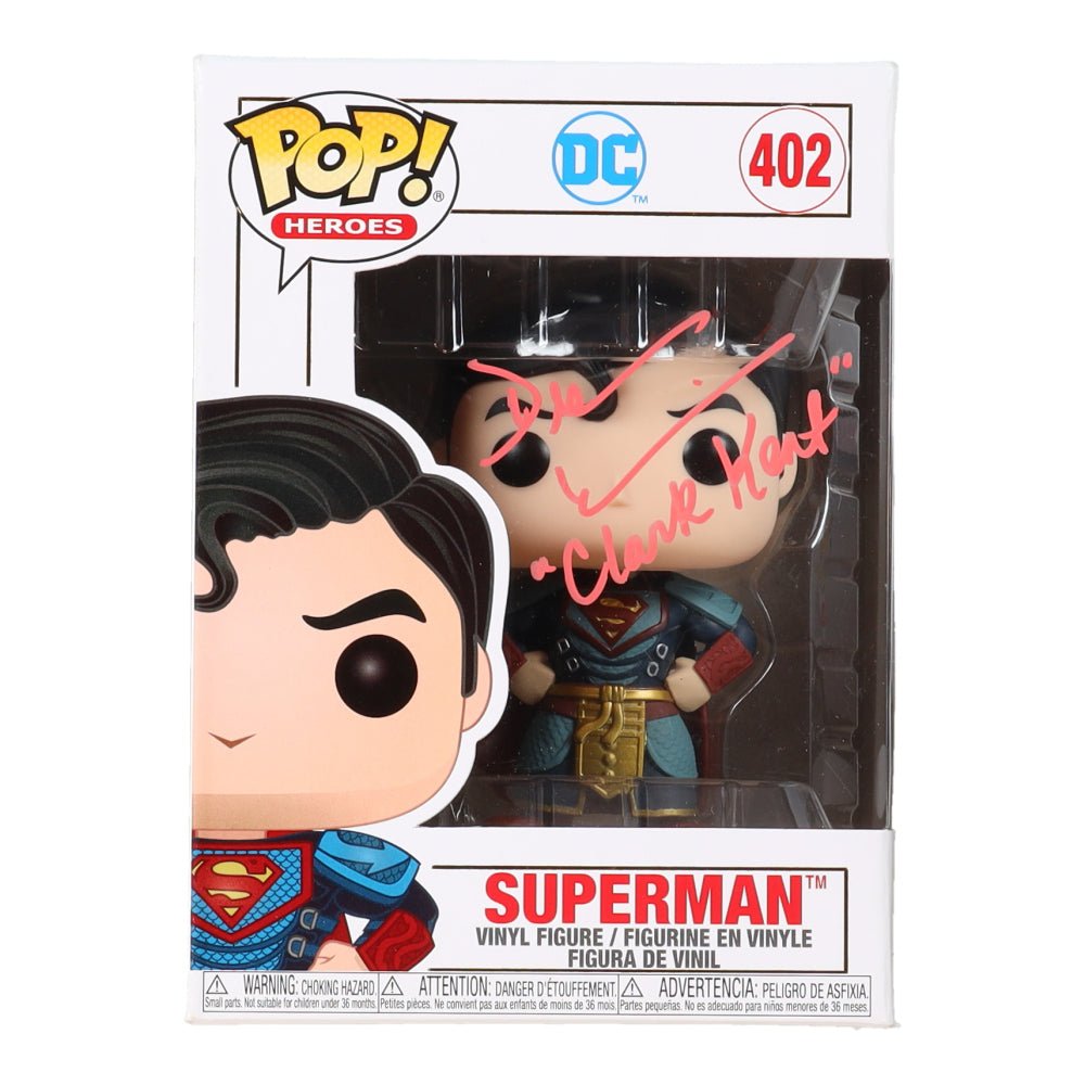 Dean Cain Signed Superman Funko Pop #402 Inscribed (JSA)