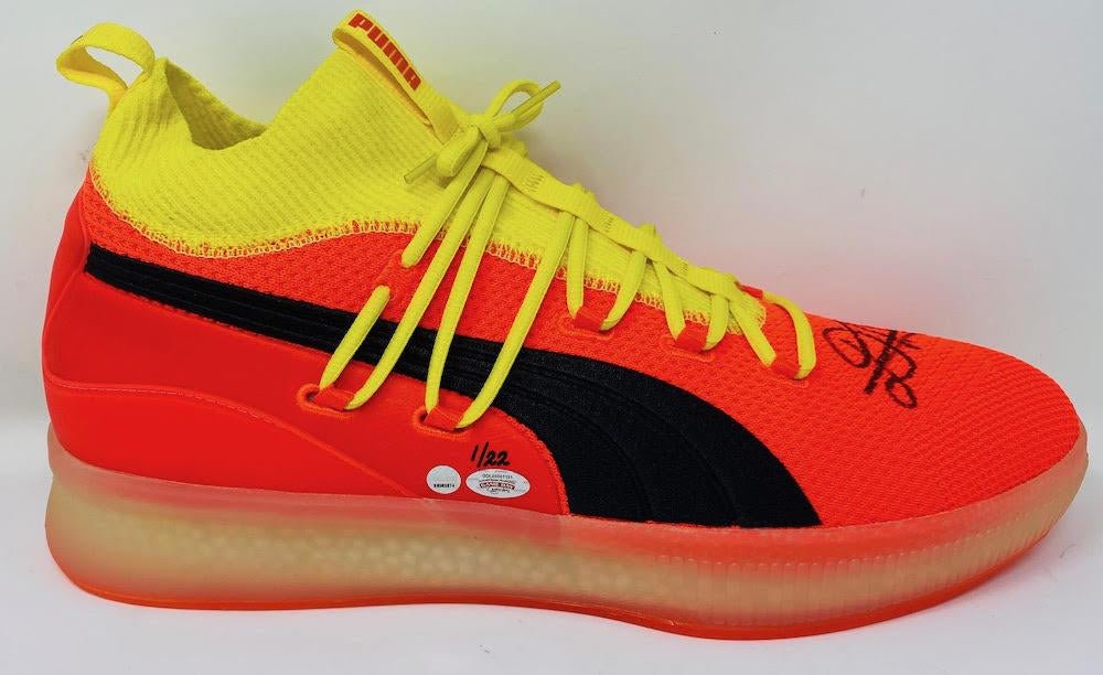 Deandre Ayton Signed Puma Clyde Basketball Shoes Inscribed 