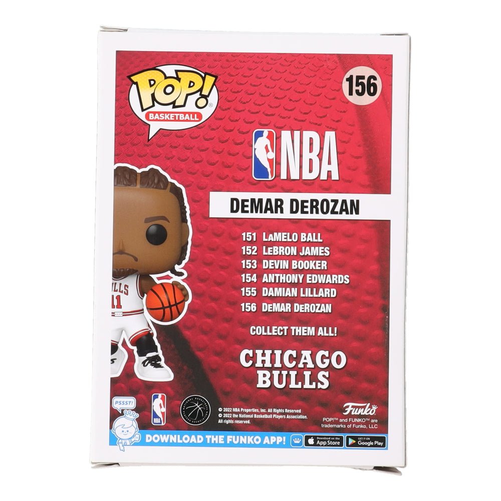 DeMar DeRozan Signed Bulls #156 Funko Pop! Vinyl Figure (PSA) (view 3)