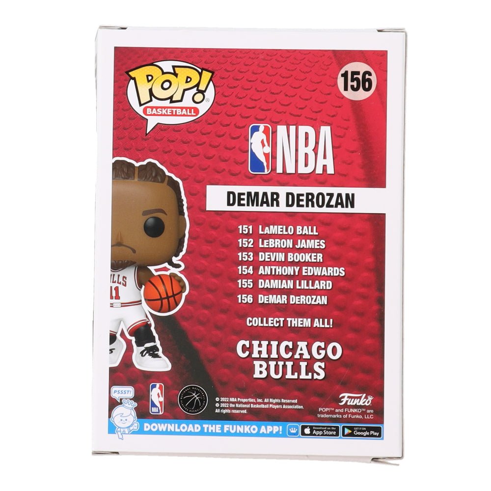 DeMar DeRozan Signed Bulls #156 Funko Pop! Vinyl Figure (PSA) (view 2)