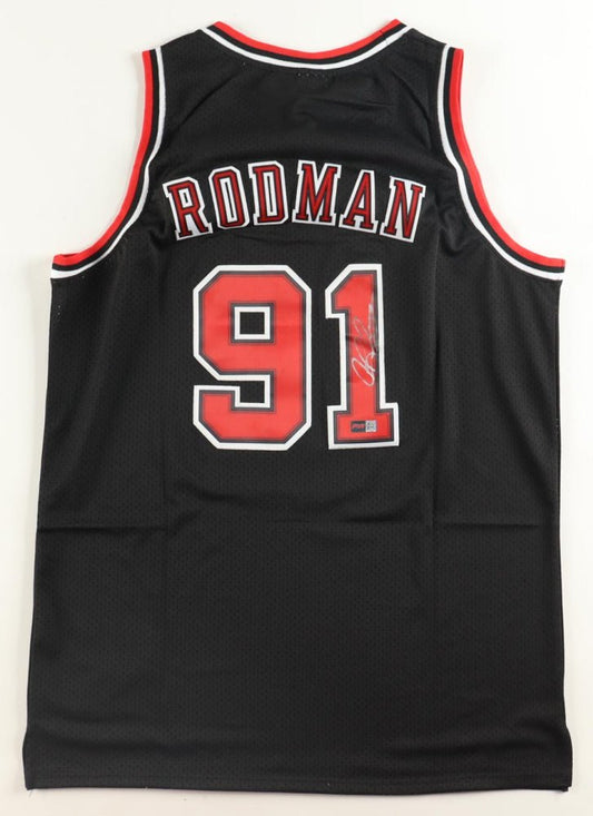 Dennis Rodman Signed Bulls Mitchell & Ness Jersey (PIA) Chicago Bulls - Price Is Right Miami