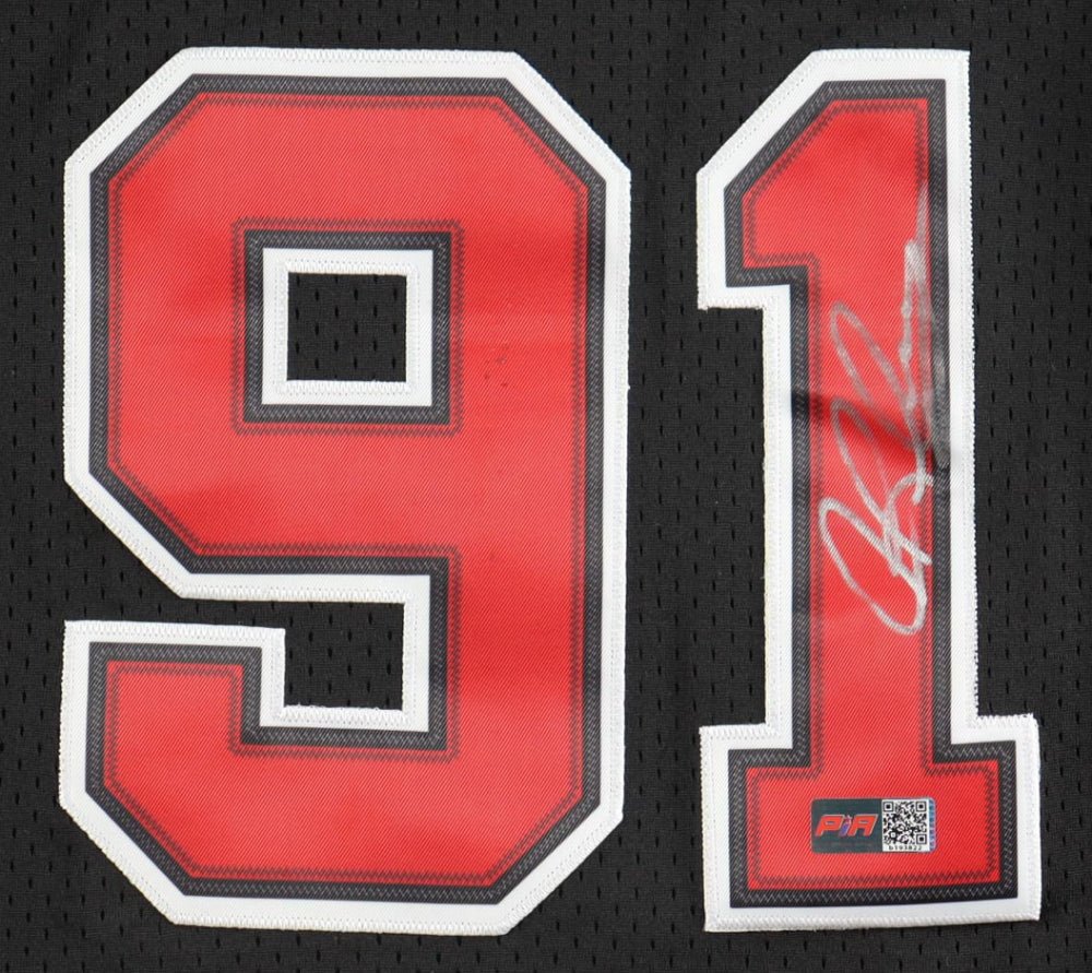 Dennis Rodman Signed Bulls Mitchell & Ness Jersey (PIA) Chicago Bulls (view 2)
