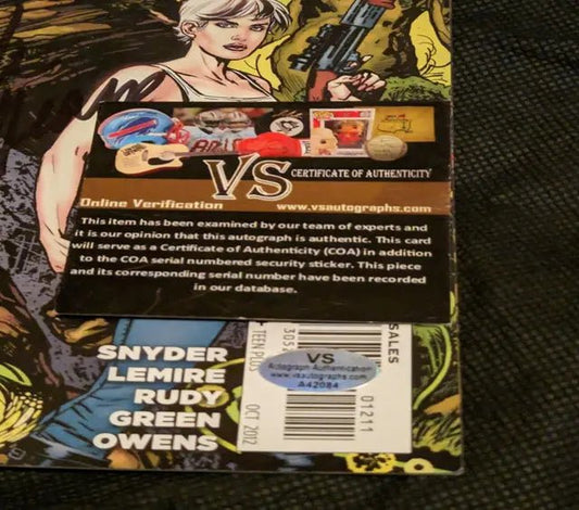 Derek Mears autographed swamp thing comic cook with coa - Price Is Right Miami