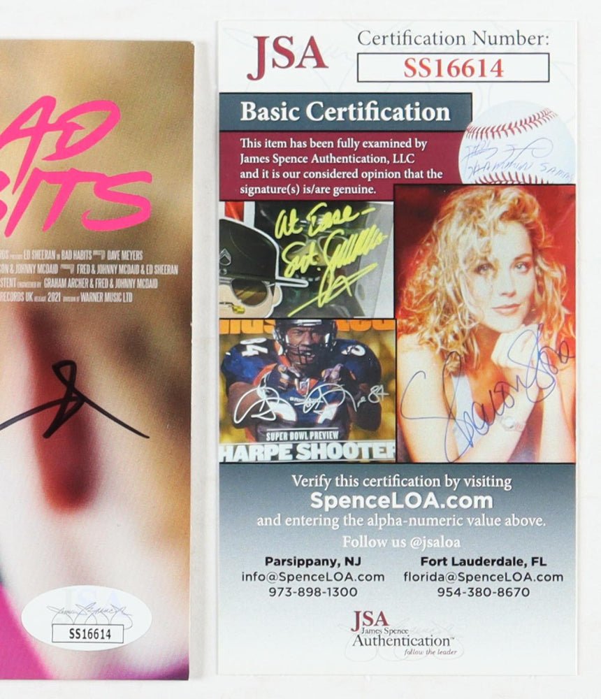 Ed Sheeran Signed "Bad Habits" CD Album With Disc (JSA), Autographed Memorabilia (view 3)