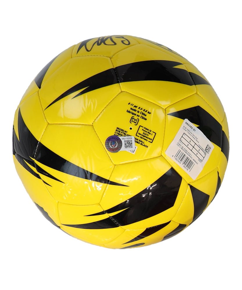 Erling Haaland Signed Borussia Dortmund Logo Soccer Ball (Beckett) Beckett Witnessed - Price Is Right Miami