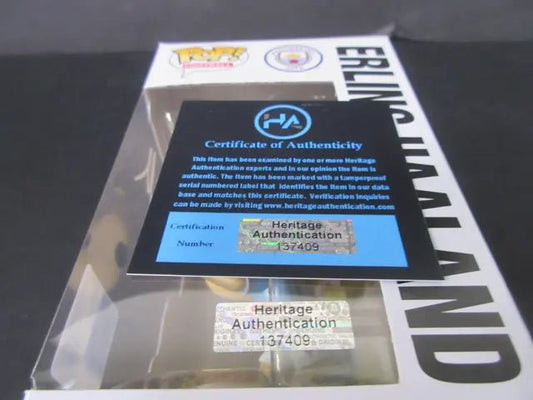 Erling Haaland Signed Funko Pop #60 Manchester City Heritage COA - Price Is Right Miami