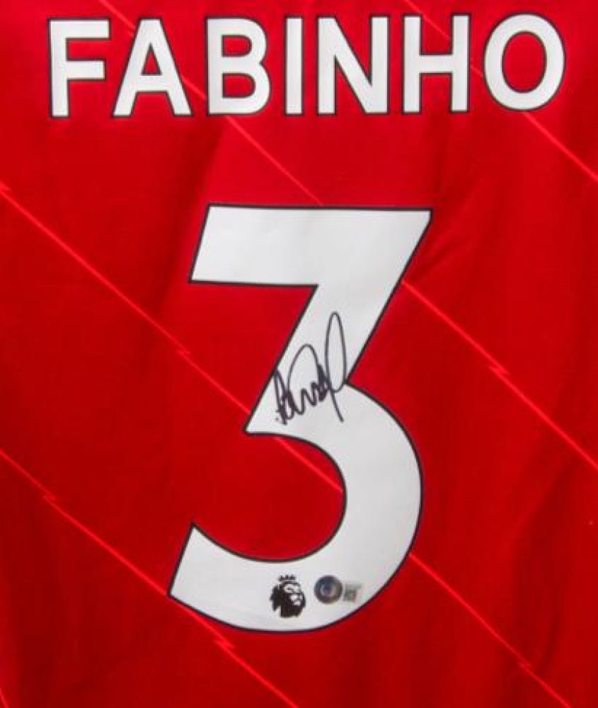 Fabinho Signed Liverpool Jersey (Beckett) (view 2)