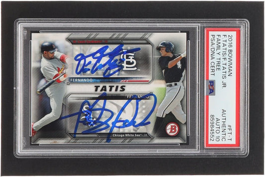 Fernando Tatis Jr. & Fernando Tatis Signed 2016 Bowman Family Tree #FTT RC (PSA | Autograph Grade 10) - Price Is Right Miami