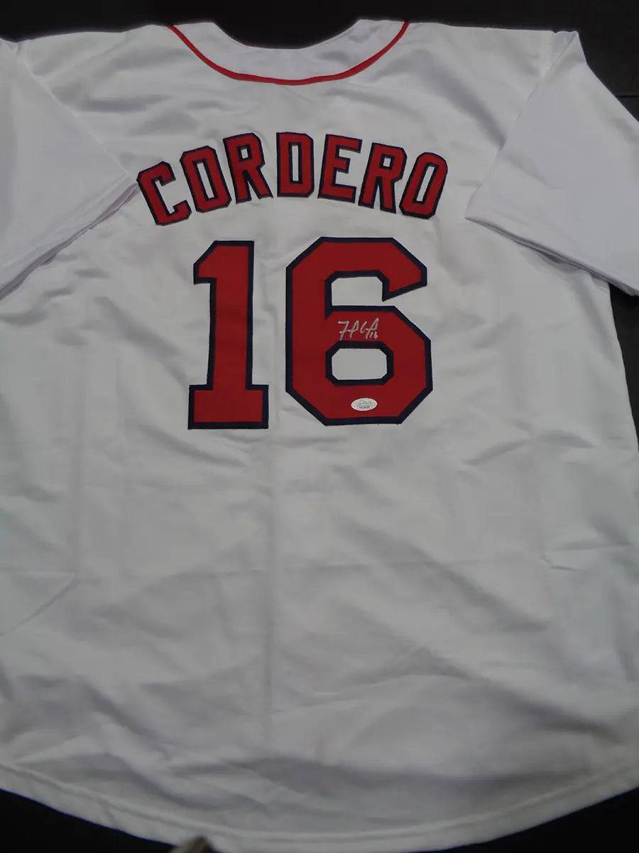 Franchy Cordero Boston Red Sox Autographed Custom Baseball Style Jersey JSA w coa - Price Is Right Miami