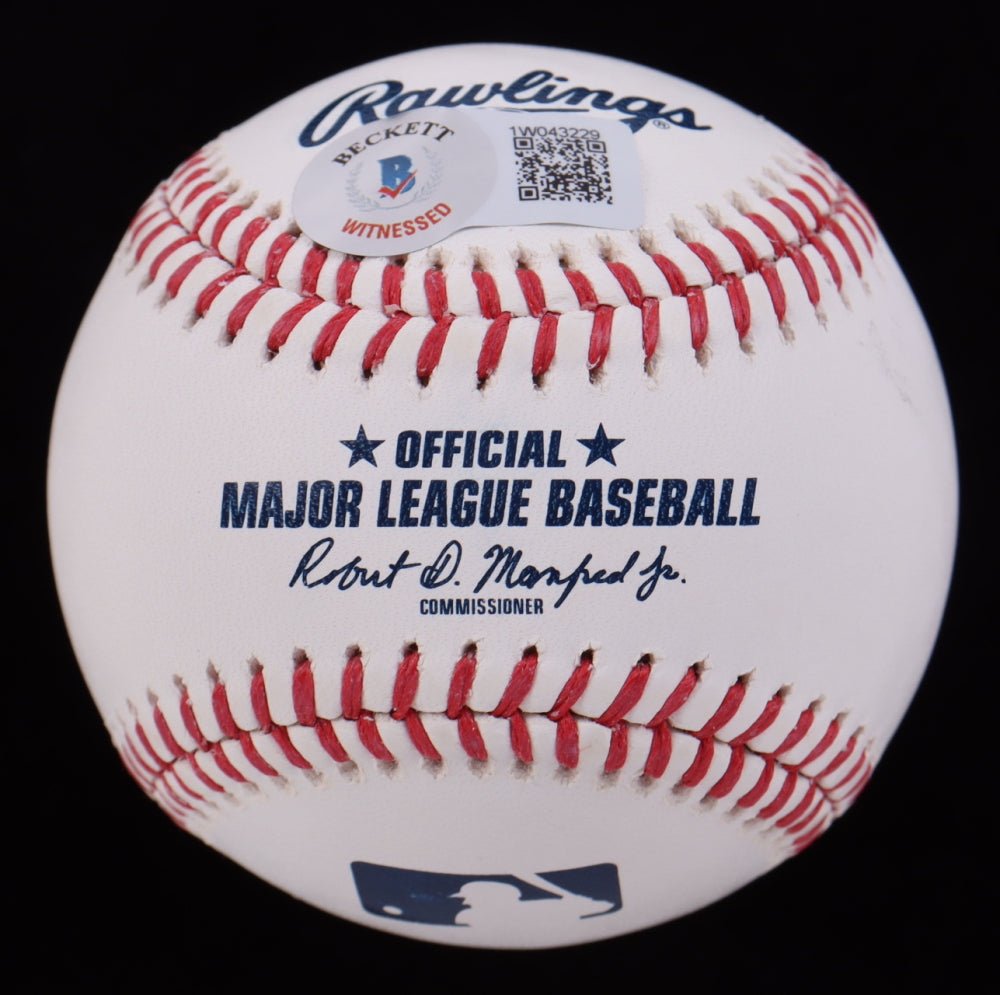 Frank Thomas Signed OML Baseball Inscribed "HOF 2014" (Beckett), Autographed Ball (view 2)