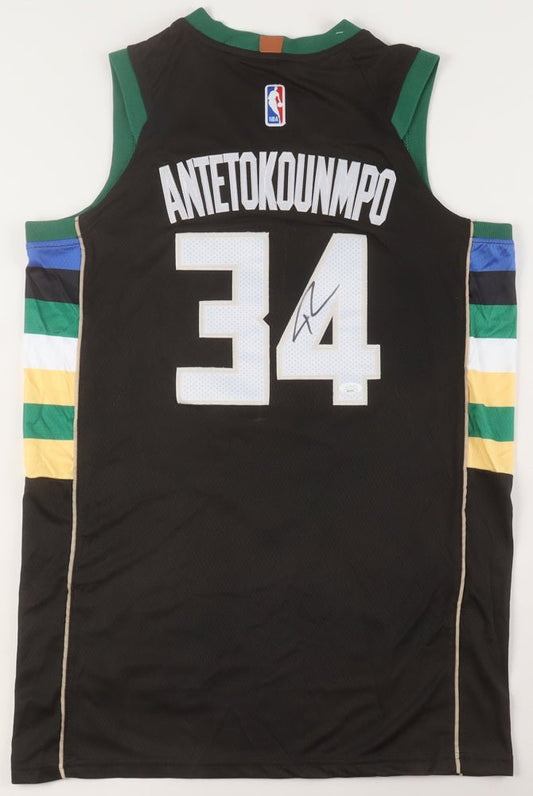 Giannis Antetokounmpo Signed Jersey (JSA) - Price Is Right Miami