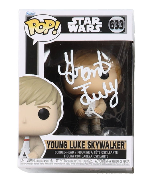 Grant Feely Signed "Star Wars" #633 Young Luke Skywalker Funko Pop! Vinyl Figure (JSA) - Price Is Right Miami