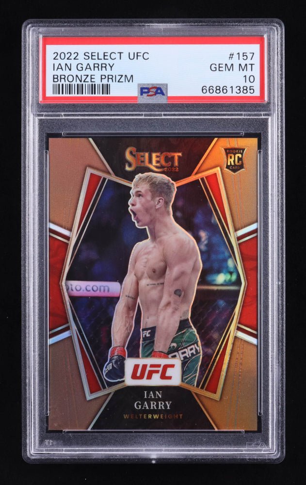 Ian Garry 2022 Select UFC Bronze #157 RC, 79/175 (PSA 10), Sports Card (view 2)