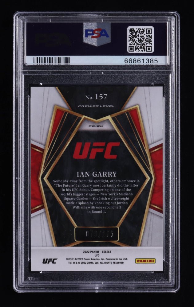 Ian Garry 2022 Select UFC Bronze #157 RC, 79/175 (PSA 10), Sports Card
