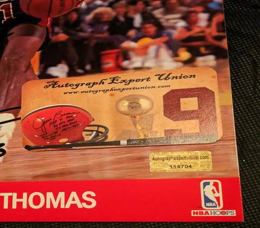 Isiah Thomas autographed 8x10 photo with coa 114704 - Price Is Right Miami